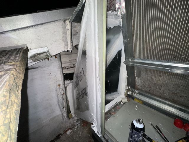 Plenum rebuild at the unit — Night duct-board surgery — sealed tight before morning (Wonder Air & Heat, Brevard County FL)